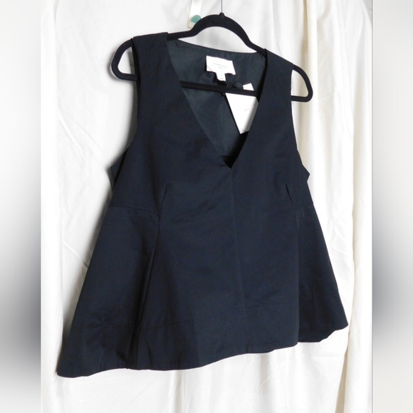 NWT Black Structured Lana Top Size Large by Pomander Place - Picture 1 of 9